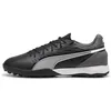 Image de PUMA Chaussures de football King Match Tt unisexes, Puma Black PUMA White Cool Dark Gray, 44.5 EU