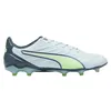 Image de PUMA King Pro FG/AG Chaussures de football unisexes pour adulte, Frosted Dew-Fizzy Apple-Gray Skies, 44 EU, Gris (Frosted Dew Fizzy Apple Gray Skies), 44 EU