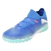 Image de PUMA Future 7 Match TT, Chaussures de football unisexes pour adulte, BLUEMAZING White-Electric Peppermint, 49 EU, Bluemazing Puma White Electric Peppermint, 49 EU