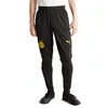 Image de PUMA Pantalon d'entraînement Borussia Dortmund pour homme, Noir/jaune (Black Faster Yellow), S