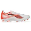 Image de PUMA Chaussures de football Ultra 5 PRO MG unisexes, blanc/noir/rouge brillant, pointure 41, Puma PUMA blanche, noire, rouge éclatante, 42.5 EU