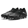 Image de PUMA Chaussures de football Future 8 Match Fg/Ag, Puma Black PUMA Silver Fluo Green, 40 EU