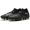 Image de PUMA Future 8 PRO FG/AG Chaussure de football unisexe, noir/argent-vert fluo, 45 EU, Puma Black PUMA Silver Fluo Green, 45 EU