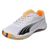 Image de PUMA Chaussures de tennis Nova Court unisexes, Puma White PUMA Black Vivid Blue Heat Fire, 44 EU