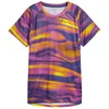Image de T-shirt Puma Velocity All-Over Print Violet Jaune Femme, Taille M