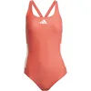 Image de adidas dam 3 STRIPES C-BACK SWIMSUIT, semi lucid red/white, 40