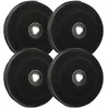 Image de vhbw Lot de 4 filtres à charbon actif compatibles avec De Dietrich GZD 0160, HB1655E1 - ECO E233, DHC109XE1 - FAC 519 - 23 cm