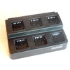 Image de vhbw Chargeur 6 compartiments compatible avec les batteries d'appareils radio Icom IC-V81, IC-V82, IC-U82, IC-V8 - Station de charge + câble d'alimentation - 8-15 V