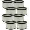 Image de vhbw 8 filtres compatibles avec Dicogar 1200 W Aspirateur à cendres - Filtre HEPA noir/blanc