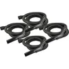 Image de vhbw 4x Tuyau flexible compatible avec Kärcher WD 1 Compact Battery, Compact Battery Set aspirateurs - 3 m, poignée