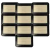 Image de vhbw Lot de 10 filtres plissés plats de rechange pour Milwaukee 4058546028596, 4932459687 pour aspirateur - Élément filtrant