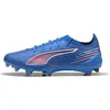 Image de Puma 6 Ultimate FG Whit, Chaussures Unisexe-Adulte, Ultra Blue White-Glowing Red, 42 EU