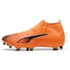 Image de PUMA Chaussures de football Ultra 6 Match+ Fg/Ag unisexes, Heat Fire PUMA Noir/rouge brillant, 39 EU
