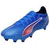 Image de PUMA Chaussures de football Ultra 6 Match Fg/Ag unisexes, PUMA ultra bleue, blanche et rouge, 41 EU