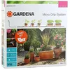 Image de Gardena Kit d'arrosage goutte-à-goutte pour plantes en pots M : système Micro-Drip pratique pour 7 plantes en pot et 3 jardinières, arrosage économe en eau (13001-20)