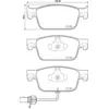 Image de HELLA 8DB 355 024-951 Kit de plaquettes de frein - contact de signal d'usure inclu - T2549 - pour p.e. AUDI