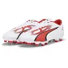 Image de PUMA Chaussures de football Ultra Play Fg/Ag pour homme, Puma White PUMA Orchidée de feu noire, 45 EU