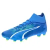 Image de PUMA Ultra Pro Fg/Ag Homme Chaussure de football, Ultra Blue PUMA White Pro Green, 41 EU