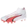 Image de PUMA Ultra Pro Fg/Ag Homme Chaussure de football, Puma White PUMA Orchidée de feu noire, 42.5 EU
