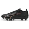 Image de PUMA Chaussures de football Ultra Match Fg/Ag unisexes, Puma Rose cuivrée noire, 40 EU