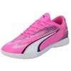 Image de PUMA Chaussures de football Ultra Play It unisexes, Poison Pink PUMA White PUMA Black, 47 EU