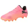 Image de PUMA Chaussures de Football Future 7 Play FG/AG Enfant et Adolescent, Sunset Glow Puma Black Sun Stream, 37 EU