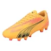 Image de PUMA Chaussures de football Ultra Play Fg/Ag pour homme, Sun Stream PUMA Black Sunset Glow, 41 EU