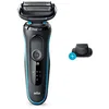 Image de Braun Series 5 Rasoir à Grille Tondeuse pour Homme, Noir/Bleu