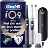 Image de Oral-B iO 9 Brosses À Dents Électriques Rechargeables, Manche Noire et Rose connectés Bluetooth Avec Technologie Magnétique Révolutionnaire, 3 Brossettes, 1 Étui De Voyage