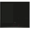 Image de Table de cuisson Siemens à 4 zones induction avec vitrocéramique noire et panneau tactile