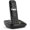 Image de Gigaset AS690A - téléphone DECT sans fil avec répondeur - grand écran à haut contraste - excellente qualité audio - profils sonores réglables - fonction mains libres - protection des appels, noir