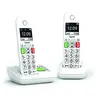 Image de Gigaset E290A Duo - Téléphone Fixe sans Fil Blanc avec Répondeur Intégré, 2 combinés avec Grand écran rétroéclairé, larges Touches, Fonction Blocage D'appels [Version Française]