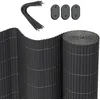 Image de WOLTU Brise-vue occultant PVC 400x120 cm, canisse osier palissade exterieur Résistant aux UV et aux intempéries, pour jardin, terrasse, balcon, Gris