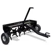 Image de Wiltec Scarificateur tracté   1340 x 1000 x 370 mm   Largeur de travail 90 cm   Profondeur de travail 7,6 cm   pour Tracteur-tondeuse autoportée ATV   Démousseur Émousseur Aérateur de gazon