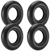 Image de Wiltec Lot de 2x Pneu 3.50-8 pour Diable   350 x 100 mm   Sans Chambre à air ni Jante   capacité de charge max. 130 kg   pour Roue Brouette Chariot