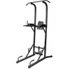 Image de GORILLA SPORTS® Power Tower   avec barre de traction, poignée de pompe, poignées antidérapantes, acier, noir   Station de force multifonctionnelle, tour de force, équipement de musculation, station de traction