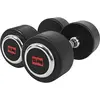 Image de GORILLA SPORTS® Dumbbells Lot de 2 haltères, poids de 2,5 à 50 kg, avec ou sans étagère, en fonte, caoutchoutée, poignée moletée, antidérapantes, ronds, courts