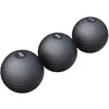 Image de GORILLA SPORTS® Lot de 3 balles Slamball en caoutchouc noir 15 kg - 3 balles médicales 3 kg + 5 kg + 7 kg