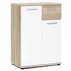 Image de Inter Trade 2351 Commode 2 Portes 1 Tiroir, Bois, Chêne Sonoma/Blanc, 60 x 35 x 85 cm