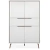 Image de Buffet Haut - ARONA 53B - Blanc / Chene artisan - 4 portes, 2 tiroirs - 175 x 90 x 38 cm