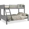 Image de Homestyle4u Lit Superposé 90x200 et 140x200 cm Gris