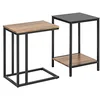 Image de SoBuy FBT99-F Lot de 2 tables gigognes empilables pour canapé ou ordinateur portable