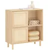 Image de SoBuy Buffet d'entrée avec porte coulissante 80 x 35 x 87 cm pour entrée