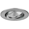 Image de Spot LED encastrable BB03 avec convertisseur DALI + boîtier de raccordement IP20 rond 230 V 6 W 3000 K 640 lm 38° Nickel mat