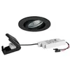 Image de Brumberg BB18 LED-Einbaustrahlerset, dim2warm, Phasenabschnitt dimmbar, mit Anschlussbox, 6W, 460lm, 1800-3000K, schwarz (39483083)
