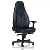 Image de noblechairs Icon Chaise de Gaming - Chaise de Bureau - Cuir Véritable - Bleu Nuit/Gris