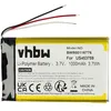 Image de vhbw Batterie compatible avec Sony Walkman NWZ-ZX1 lecteur de musique MP3 (1000mAh, 3,7V, Li-polymère)