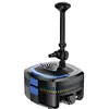 Image de SunSun CUF-2800 Pompe de fontaine 3000 l/h / 30 W / 2 m de hauteur de refoulement avec clarificateur de bassin UVC intégré de 11 W - Pompe de bassin à économie d'énergie - Pompe à eau