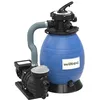 Image de Wiltec Filtre à sable et particules   370 W   capacité 26 l / 20 kg   13 200 l/h   avec Vanne 5 positions et Pompe de filtrage auto-amorçante   Cuve de filtration pour Piscine hors-sol Swimmingpool