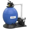 Image de Wiltec Filtre à sable 750W 14L Cuve de filtration Pompe auto-amorçante 20000L/h Piscine hors-sol Pompe Filtre Piscine Terrasse Jardin